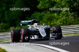 Lewis Hamilton (GBR) Mercedes AMG F1 W07 Hybrid. 22.07.2016. Formula 1 World Championship, Rd 11, Hungarian Grand Prix, Budapest, Hungary, Practice Day.