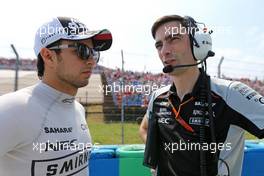 Sergio Perez (MEX), Sahara Force India  24.07.2016. Formula 1 World Championship, Rd 11, Hungarian Grand Prix, Budapest, Hungary, Race Day.