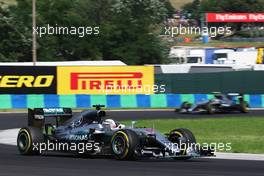 Lewis Hamilton (GBR) Mercedes AMG F1 W07 Hybrid,. 24.07.2016. Formula 1 World Championship, Rd 11, Hungarian Grand Prix, Budapest, Hungary, Race Day.