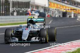 Nico Rosberg (GER) Mercedes AMG F1 W07 Hybrid. 24.07.2016. Formula 1 World Championship, Rd 11, Hungarian Grand Prix, Budapest, Hungary, Race Day.