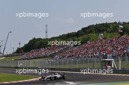 Lewis Hamilton (GBR) Mercedes AMG F1 W07 Hybrid. 24.07.2016. Formula 1 World Championship, Rd 11, Hungarian Grand Prix, Budapest, Hungary, Race Day.