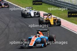 Pascal Wehrlein (GER) Manor Racing MRT05. 24.07.2016. Formula 1 World Championship, Rd 11, Hungarian Grand Prix, Budapest, Hungary, Race Day.
