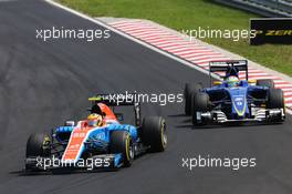 Rio Haryanto (IDN) Manor Racing MRT05. 24.07.2016. Formula 1 World Championship, Rd 11, Hungarian Grand Prix, Budapest, Hungary, Race Day.