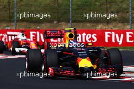 Max Verstappen (NLD) Red Bull Racing RB12. 24.07.2016. Formula 1 World Championship, Rd 11, Hungarian Grand Prix, Budapest, Hungary, Race Day.