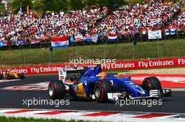Felipe Nasr (BRA) Sauber C35. 24.07.2016. Formula 1 World Championship, Rd 11, Hungarian Grand Prix, Budapest, Hungary, Race Day.