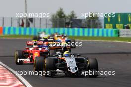 Sergio Perez (MEX) Sahara Force India F1 VJM09. 24.07.2016. Formula 1 World Championship, Rd 11, Hungarian Grand Prix, Budapest, Hungary, Race Day.