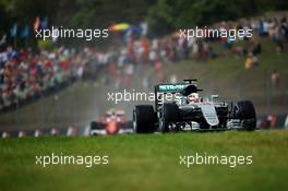 Lewis Hamilton (GBR) Mercedes AMG F1 W07 Hybrid. 23.07.2016. Formula 1 World Championship, Rd 11, Hungarian Grand Prix, Budapest, Hungary, Qualifying Day.