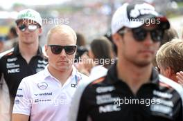 Valtteri Bottas (FIN) Williams on the drivers parade. 24.07.2016. Formula 1 World Championship, Rd 11, Hungarian Grand Prix, Budapest, Hungary, Race Day.