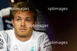 Nico Rosberg (GER) Mercedes AMG F1 in the FIA Press Conference. 21.07.2016. Formula 1 World Championship, Rd 11, Hungarian Grand Prix, Budapest, Hungary, Preparation Day.