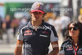 Carlos Sainz Jr (ESP) Scuderia Toro Rosso. 21.07.2016. Formula 1 World Championship, Rd 11, Hungarian Grand Prix, Budapest, Hungary, Preparation Day.