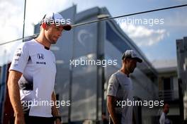 Jenson Button (GBR), McLaren Honda  21.07.2016. Formula 1 World Championship, Rd 11, Hungarian Grand Prix, Budapest, Hungary, Preparation Day.