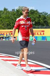 Sebastian Vettel (GER) Ferrari walks the circuit. 21.07.2016. Formula 1 World Championship, Rd 11, Hungarian Grand Prix, Budapest, Hungary, Preparation Day.