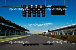 The start / finish lights. 21.07.2016. Formula 1 World Championship, Rd 11, Hungarian Grand Prix, Budapest, Hungary, Preparation Day.