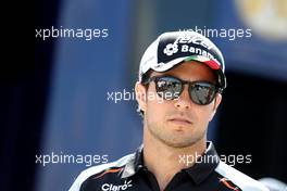 Sergio Perez (MEX), Sahara Force India  21.07.2016. Formula 1 World Championship, Rd 11, Hungarian Grand Prix, Budapest, Hungary, Preparation Day.