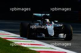 Lewis Hamilton (GBR) Mercedes AMG F1 W07 Hybrid. 02.09.2016. Formula 1 World Championship, Rd 14, Italian Grand Prix, Monza, Italy, Practice Day.