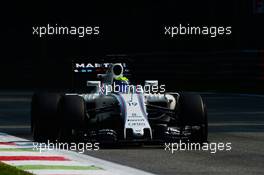 Felipe Massa (BRA) Williams FW38. 02.09.2016. Formula 1 World Championship, Rd 14, Italian Grand Prix, Monza, Italy, Practice Day.