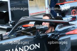 McLaren to test the Halo device. 02.09.2016. Formula 1 World Championship, Rd 14, Italian Grand Prix, Monza, Italy, Practice Day.