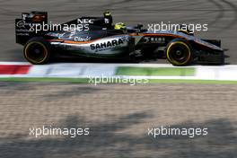 Sergio Perez (MEX), Sahara Force India  02.09.2016. Formula 1 World Championship, Rd 14, Italian Grand Prix, Monza, Italy, Practice Day.