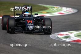 Fernando Alonso (ESP), McLaren Honda  02.09.2016. Formula 1 World Championship, Rd 14, Italian Grand Prix, Monza, Italy, Practice Day.