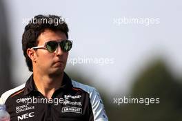 Sergio Perez (MEX), Sahara Force India  02.09.2016. Formula 1 World Championship, Rd 14, Italian Grand Prix, Monza, Italy, Practice Day.