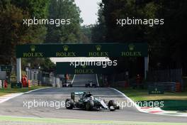 Lewis Hamilton (GBR) Mercedes AMG F1 W07 Hybrid. 02.09.2016. Formula 1 World Championship, Rd 14, Italian Grand Prix, Monza, Italy, Practice Day.