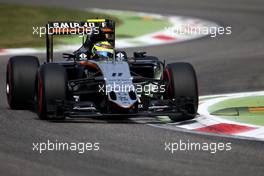Sergio Perez (MEX), Sahara Force India  02.09.2016. Formula 1 World Championship, Rd 14, Italian Grand Prix, Monza, Italy, Practice Day.