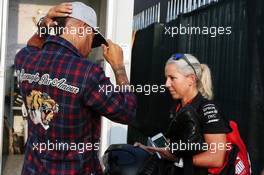 Lewis Hamilton (GBR) Mercedes AMG F1 arrives at the circuit. 02.09.2016. Formula 1 World Championship, Rd 14, Italian Grand Prix, Monza, Italy, Practice Day.