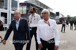 (L to R): Jean Todt (FRA) FIA President with Bernie Ecclestone (GBR). 02.09.2016. Formula 1 World Championship, Rd 14, Italian Grand Prix, Monza, Italy, Practice Day.