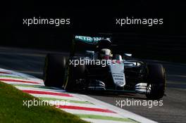 Lewis Hamilton (GBR) Mercedes AMG F1 W07 Hybrid. 02.09.2016. Formula 1 World Championship, Rd 14, Italian Grand Prix, Monza, Italy, Practice Day.