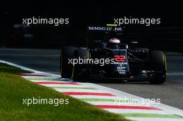 Jenson Button (GBR) McLaren MP4-31. 02.09.2016. Formula 1 World Championship, Rd 14, Italian Grand Prix, Monza, Italy, Practice Day.