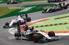 Sergio Perez (MEX) Sahara Force India F1 VJM09. 04.09.2016. Formula 1 World Championship, Rd 14, Italian Grand Prix, Monza, Italy, Race Day.