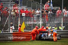 Pascal Wehrlein (GER) Manor Racing MRT05 retired from the race. 04.09.2016. Formula 1 World Championship, Rd 14, Italian Grand Prix, Monza, Italy, Race Day.