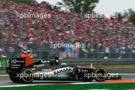 Nico Hulkenberg (GER)Sahara Force India F1 Team VJM09. 04.09.2016. Formula 1 World Championship, Rd 14, Italian Grand Prix, Monza, Italy, Race Day.