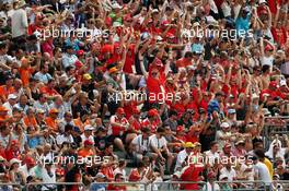 Fans in the grandstand. 04.09.2016. Formula 1 World Championship, Rd 14, Italian Grand Prix, Monza, Italy, Race Day.