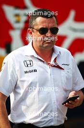 Eric Boullier (FRA) McLaren Racing Director. 03.09.2016. Formula 1 World Championship, Rd 14, Italian Grand Prix, Monza, Italy, Qualifying Day.