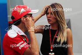 (L to R): Marc Gene (ESP) Ferrari Test Driver with Federica Masolin (ITA) Sky F1 Italia Presenter. 03.09.2016. Formula 1 World Championship, Rd 14, Italian Grand Prix, Monza, Italy, Qualifying Day.
