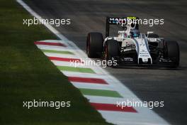 Valtteri Bottas (FIN) Williams FW38. 03.09.2016. Formula 1 World Championship, Rd 14, Italian Grand Prix, Monza, Italy, Qualifying Day.
