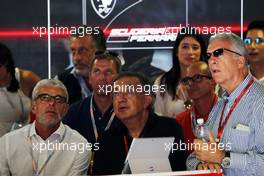 Sergio Marchionne (ITA), Ferrari President and CEO of Fiat Chrysler Automobiles (Centre) and Piero Ferrari (ITA) Ferrari Vice-President (Right) watch qualifying. 03.09.2016. Formula 1 World Championship, Rd 14, Italian Grand Prix, Monza, Italy, Qualifying Day.