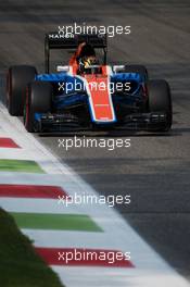 Pascal Wehrlein (GER) Manor Racing MRT05. 03.09.2016. Formula 1 World Championship, Rd 14, Italian Grand Prix, Monza, Italy, Qualifying Day.