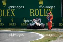 Romain Grosjean (FRA) Haas F1 Team VF-16 leaves the circuit in the third practice session. 03.09.2016. Formula 1 World Championship, Rd 14, Italian Grand Prix, Monza, Italy, Qualifying Day.