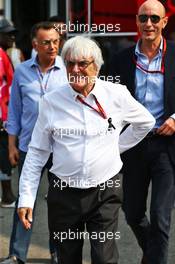 Bernie Ecclestone (GBR) with Donald Mackenzie (GBR) CVC Capital Partners Managing Partner, Co Head of Global Investments. 04.09.2016. Formula 1 World Championship, Rd 14, Italian Grand Prix, Monza, Italy, Race Day.