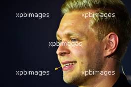 Kevin Magnussen (DEN) Renault Sport F1 Team in the FIA Press Conference. 01.09.2016. Formula 1 World Championship, Rd 14, Italian Grand Prix, Monza, Italy, Preparation Day.