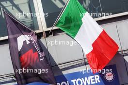 F1 and Italian flags. 01.09.2016. Formula 1 World Championship, Rd 14, Italian Grand Prix, Monza, Italy, Preparation Day.