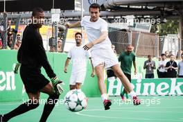 Jolyon Palmer (GBR) Renault Sport F1 Team at the charity 5-a-side football match. 01.09.2016. Formula 1 World Championship, Rd 14, Italian Grand Prix, Monza, Italy, Preparation Day.