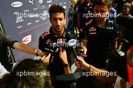 Daniel Ricciardo (AUS) Red Bull Racing with the media. 01.09.2016. Formula 1 World Championship, Rd 14, Italian Grand Prix, Monza, Italy, Preparation Day.