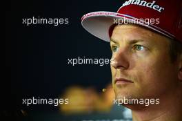 Kimi Raikkonen (FIN) Ferrari in the FIA Press Conference. 01.09.2016. Formula 1 World Championship, Rd 14, Italian Grand Prix, Monza, Italy, Preparation Day.