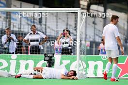 Fernando Alonso (ESP) McLaren at the charity 5-a-side football match. 01.09.2016. Formula 1 World Championship, Rd 14, Italian Grand Prix, Monza, Italy, Preparation Day.