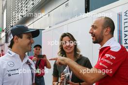 Felipe Massa (BRA) Williams with his wife Rafaela Bassi (BRA). 01.09.2016. Formula 1 World Championship, Rd 14, Italian Grand Prix, Monza, Italy, Preparation Day.