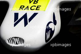 Williams FW38 nosecone. 01.09.2016. Formula 1 World Championship, Rd 14, Italian Grand Prix, Monza, Italy, Preparation Day.