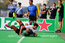 Daniel Ricciardo (AUS) Red Bull Racing at the charity 5-a-side football match. 01.09.2016. Formula 1 World Championship, Rd 14, Italian Grand Prix, Monza, Italy, Preparation Day.